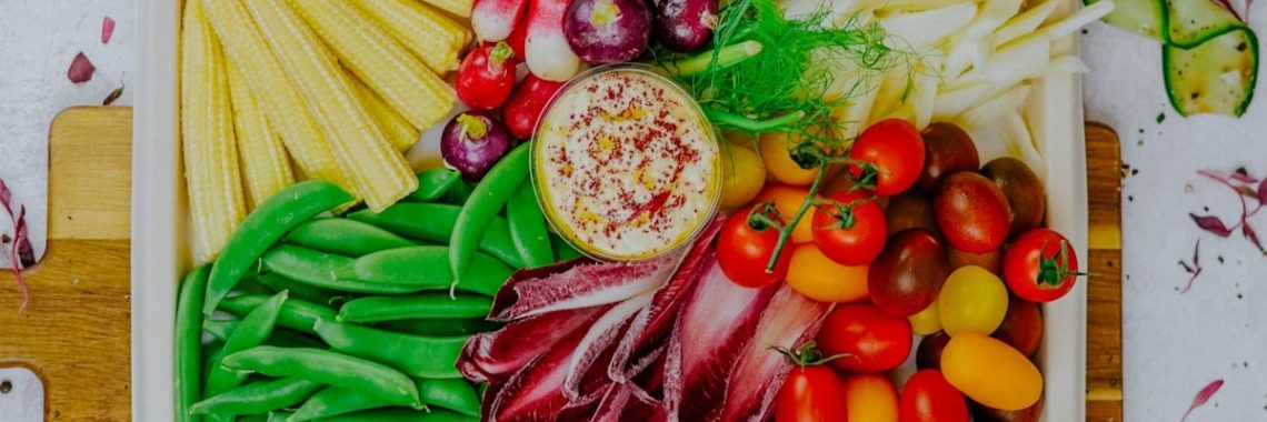 assorted vegetables on white tray